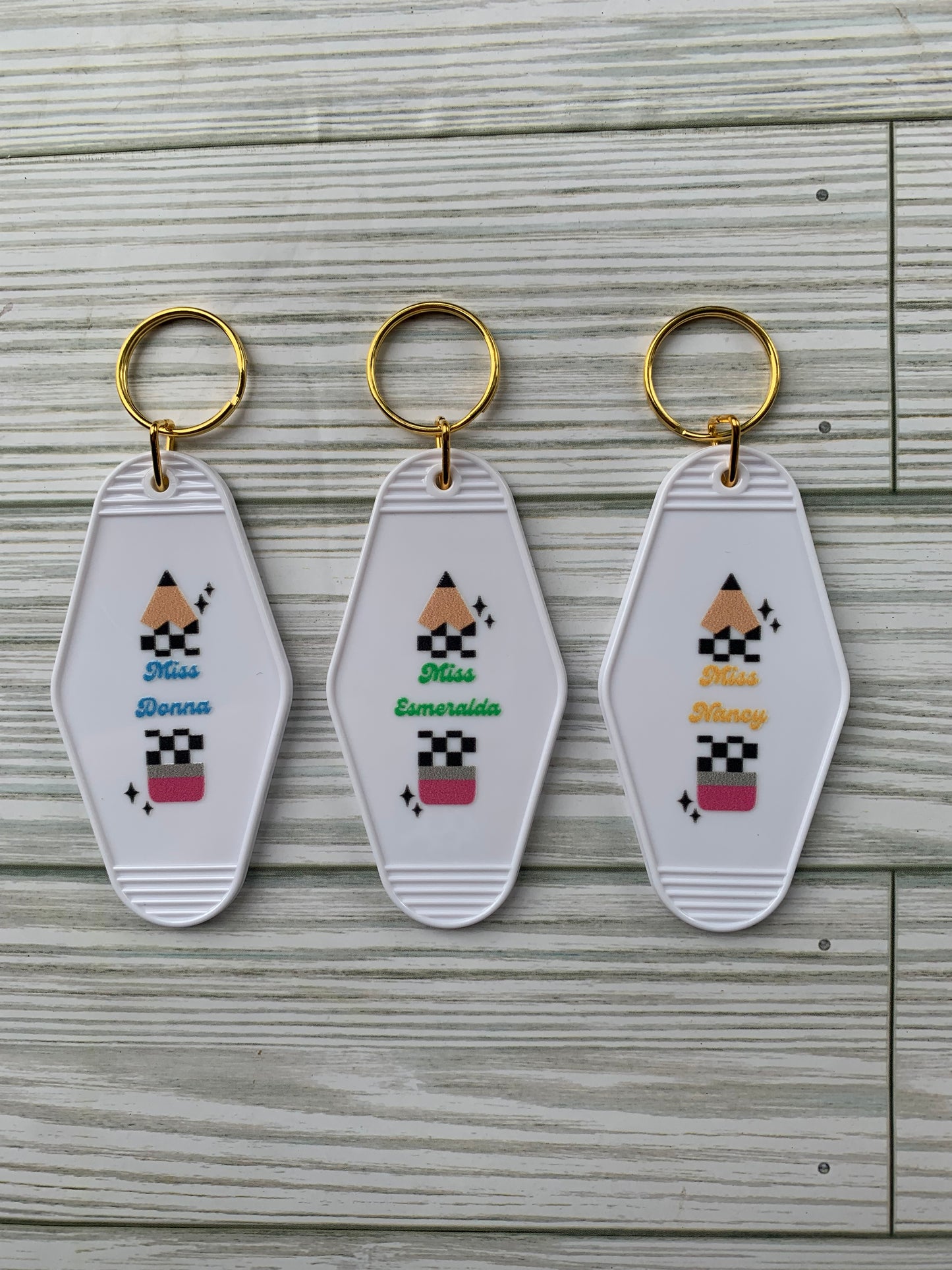 Custom Motel Keychain