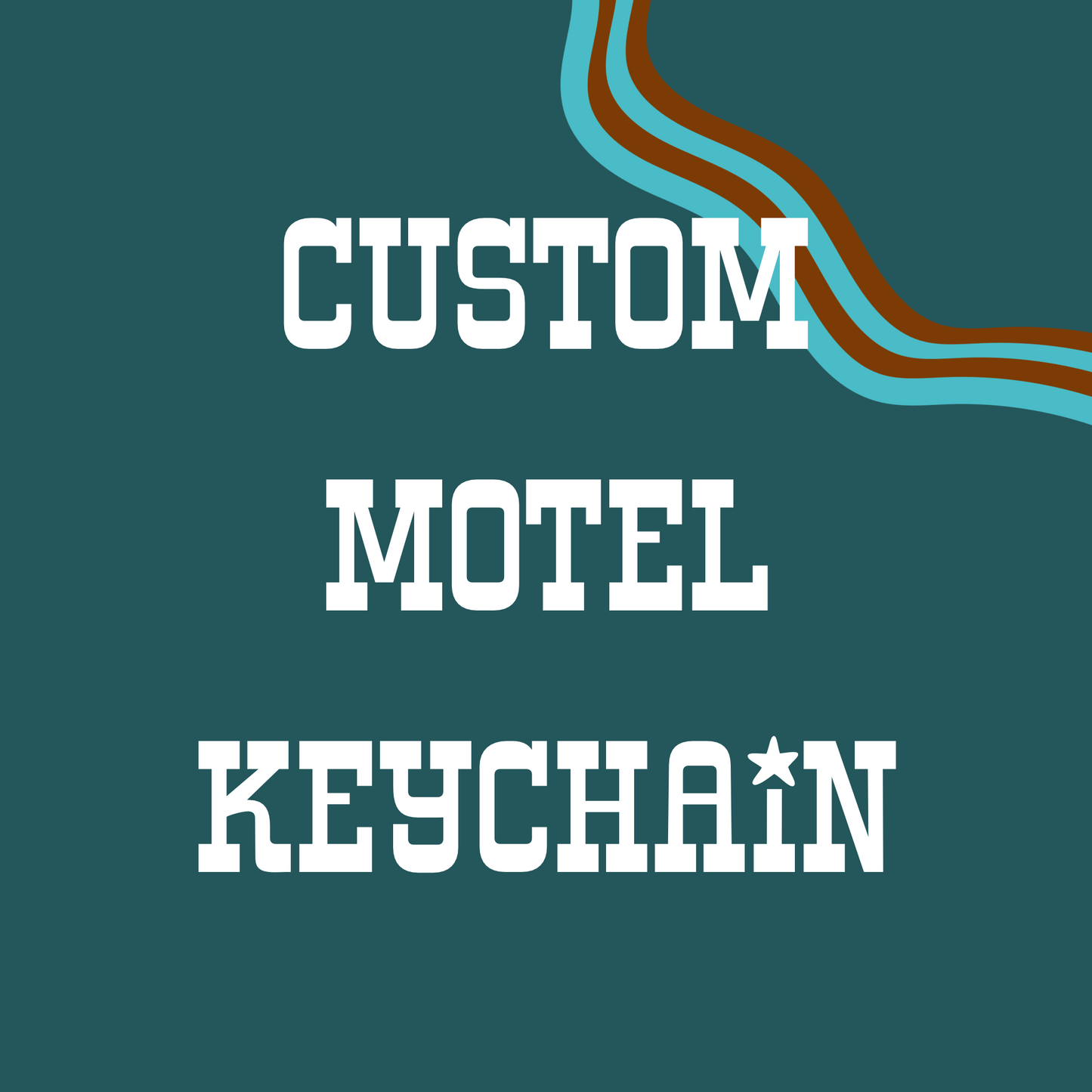 Custom Motel Keychain