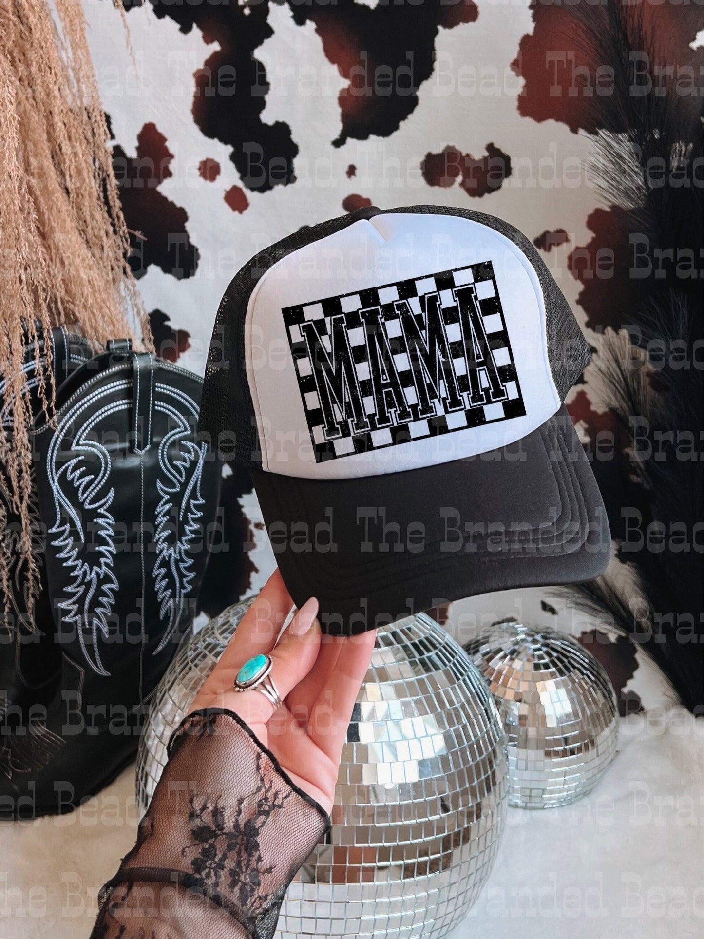 Checkered Mama Trucker