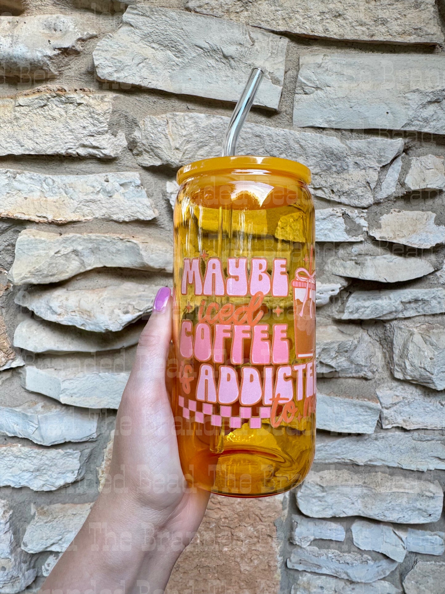 Iced Coffee Glass Cup