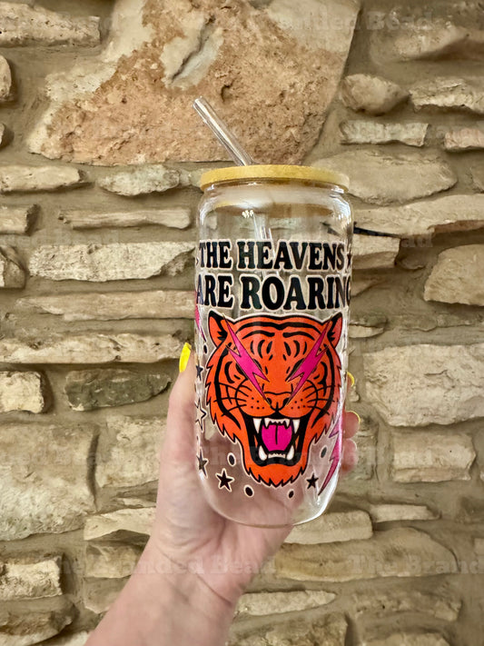 The Heavens are Roaring Glass Cup